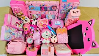 Fancy Pink Stationary Collection🥰 Sharpener, Eraser, Geometry, Keychain, Popit Pouch, Board, Alarm