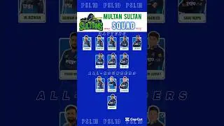 Multan sultan squad psl 2025 |playing 11 #psl2025 #psl10 #multansultan #cricketshorts