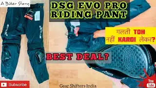 DSG EVO PRO RIDING PANT WITH KNEE SLIDERS | DETAILED REVIEW IN HINDI | GEAR SHIFTERS INDIA #dsg #ktm