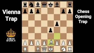 Vienna Trap | Learn chess opening trap to win fast
