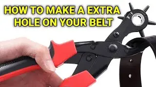HOW TO MAKE A EXTRA HOLE ON YOUR BELT