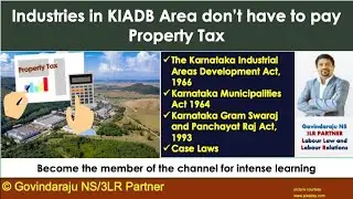 Industries in KIADB Area don&rsquo;t have to pay Property Tax | KIAD Act 1966 | Panchayath Acts | Kar HC