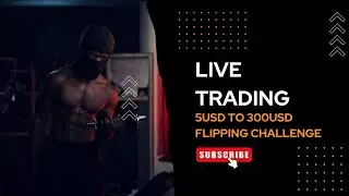 CRAZY MOON RIDE🔥| 5USD TO 300USD FLIPPING CHALLENGE IN 3-HOUR LIVE TRADING SESSION