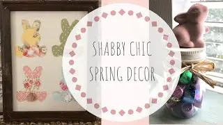 DIY Shabby Chic Spring Sign |  Bunny Mason Jar DIY