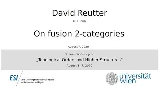 David Reutter - On fusion 2-categories