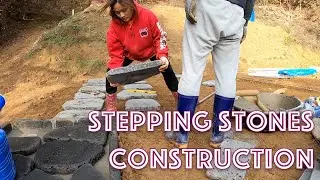 Stepping Stones Construction on Outside | Self-construction in Korea