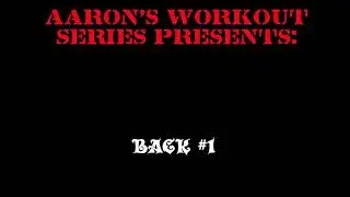 BACK WORKOUT #1