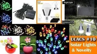 Unboxing Cool and Cheap stuff #10 - Solar Powered Lights & Novelty