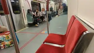 TTC Subway Train on Line 1 Bypassing King Station