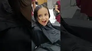 ✂️✂️गुडीया ने केले केस कट 🧑 सांगा आता हा ..कोणता 🤔🤔 कट आहे..