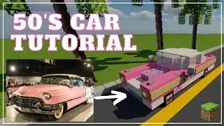 Minecraft - How To Make a 50's Car (Tutorial)
