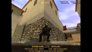 Counter-Strike 1.3 CS gameplay cs_italy vs podbot bots godlike