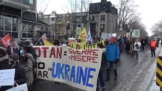 Montrealers gathered in support of Ukraine