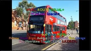 FULL ROUTE VISUAL | London Bus Route (Y) 316: Harrow Road – Cricklewood | TE1074 (LK10BZX)