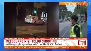 Video: Four men shot outside Melbourne nightclub during drive-by shooting