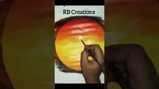 Beautiful Scenery Painting Using Acralic Colours |RB Creations |#shorts