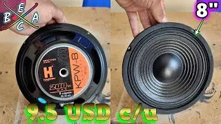Unboxing Woofer Muy Económico de 8 Pulgadas Y TEST | EBAC
