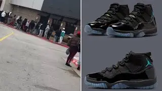 Кроссовки Jordan 11 Gamma распроданы, перед рождественским релизом выстраиваются очереди!!!