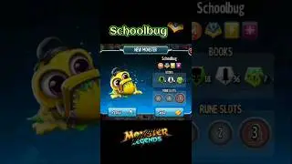 HATCHING SCHOOLBUG (Monster Legends) #Shorts