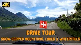4K Drive Tour Switzerland: Snow-capped Mountains, Lakes & Waterfalls | Alpnach to Lungern