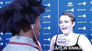 Talented, and charming actress, Caitlin Kinnunen chats with Corey on the red Carpet