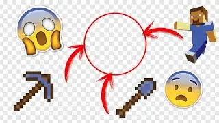 Minando un C&iacute;rculo en Minecraft