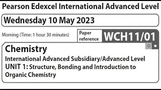 Unit 1 June 2023 -  AS Chemistry Edexcel -  Dr  Hanaa Assil