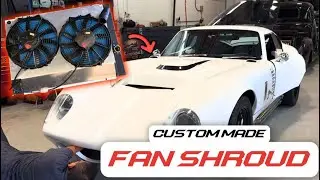 Installing a CUSTOM Fan Shroud on a 1965 Shelby Cobra Daytona Coupé!