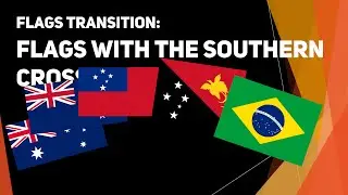 Flags with the Southern Cross in it (Crux)