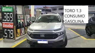 CONSUMO REAL FIAT TORO 1.3 TURBO NA GASOLINA DIRETO NA BOMBA - PARTE 2/2