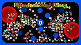 Elimination Ring ~200 countries marble race~ in Algodoo | Marble Factory