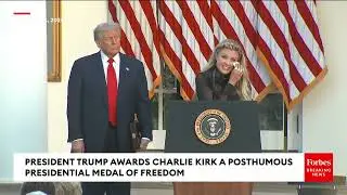Erika Kirk Full Charlie Kirk Memorial Speech on His Birthday Awarded Presidential Medal Of Freedom