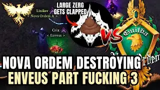 Ashes of Creation Nova Ordem vs Enveus part 3 of destroying the largest zerg in the game