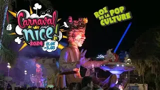 Carnaval de Nice 2024 - Corso carnavalesque illuminé | 4k
