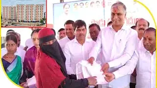 Minister Harish Rao Inaugurates Double Bed Room Houses at Digwal | BBN NEWS