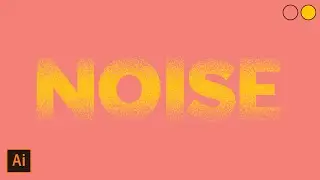 How to add NOISE (GRAIN) TEXTURE without any brushes | Illustrator tutorial