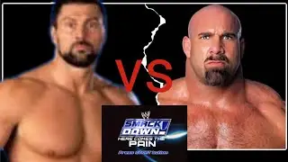 Goldberg vs Steve Blackman (Street Fight dream  match) WWE Smackdown Here Comes The Pain