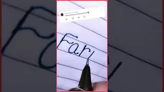 Fariha name handwriting ❤💙 Study purpose