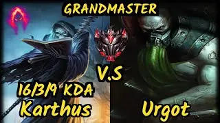 RDP Zuao (KARTHUS) vs URGOT - 16/3/9 KDA JUNGLE GAMEPLAY - BR Ranked GRANDMASTER