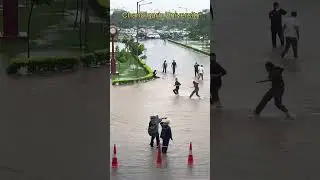 Chandigarh university #kharar #mohali #rainyday #barish #chandigarh 🥰