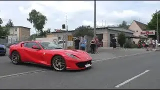 Supercars Nürnberg 2019 Acceleration. Ferrari,Lamborghini,Jaguar,Porsche,Audi...
