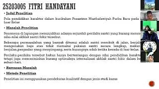 Kuliah Kelas PAI B 2025 pekan 15. Metode Penelitian ke 14