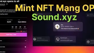 Mint NFT Music Soundxyz Mạng OPtimism