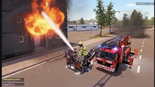 Emergency Call 112 &ndash; Huge Ladder Fire Truck Battles Intense Blaze! 4K