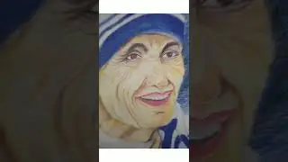 mother Teresa / pencil colour sketch / art / sketching / great indian leaders and fighter