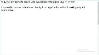 WPF Connect SQL with LINQ