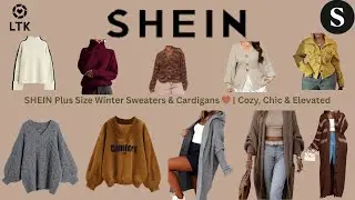 SHEIN Plus Size Winter Sweaters & Cardigans 🤎 | Cozy, Chic & Elevated #SHEINPlus #WinterSweaters
