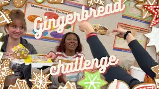 The BEST gingerbread house competition. * My art was destroyed 😭