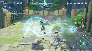 THE GREAT BUBBLE CRASH Genshin Impact WINBLUME FESTIVAL MINI GAME
