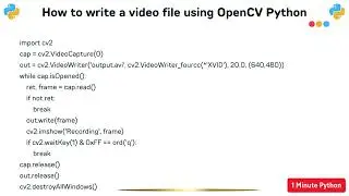 How to write a video file using OpenCV Python